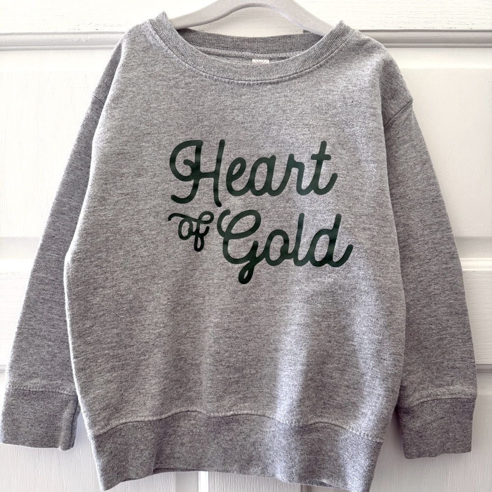 Rabbit Skins “Heart of Gold” Sweatshirt 4T